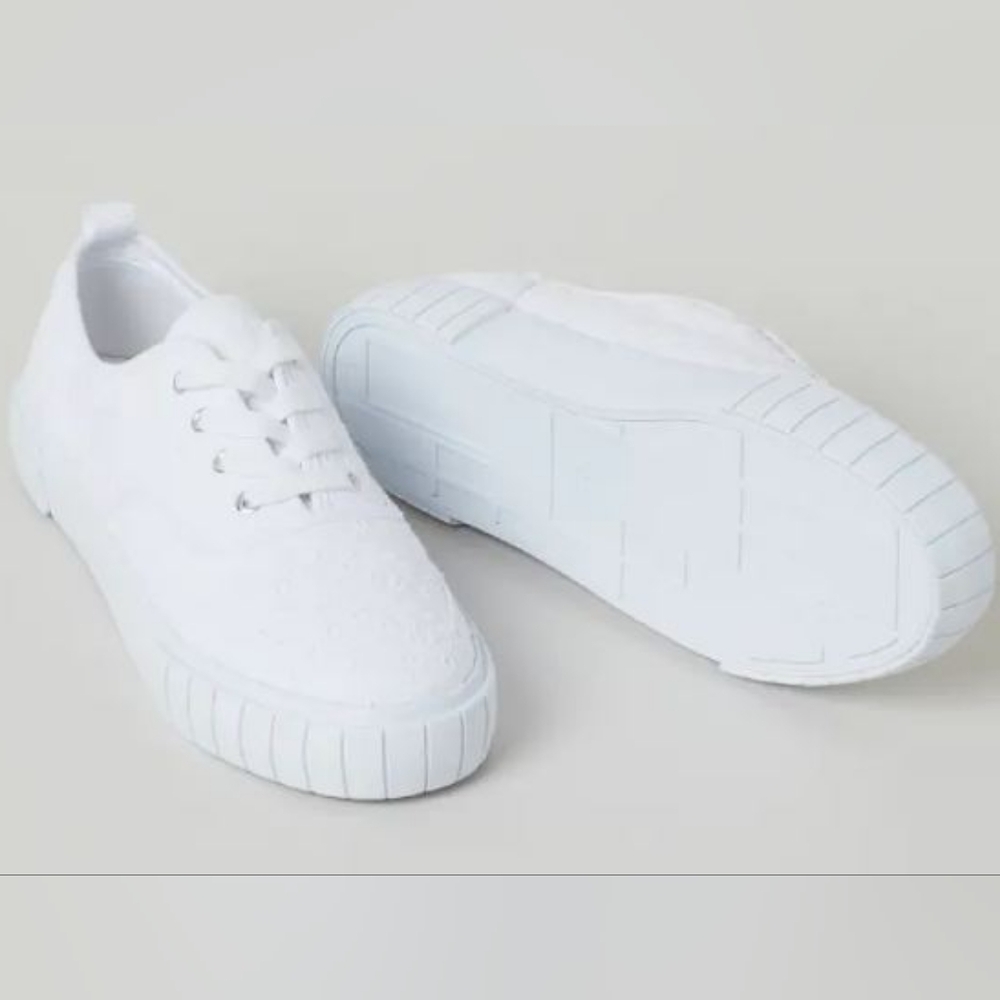 H&M White Lace Sneakers